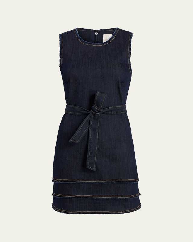 Mindie Sleeveless Denim Mini Dress